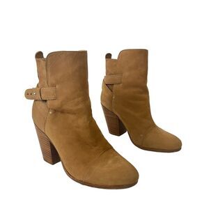 Rag & Bone Womens Size 38.5 US 8.5 Kinsey Nubuck Ankle Boot Bootie